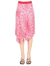 Isabel Marant Asymmetrical Elastic Waist Mini Skirt In Fuchsia