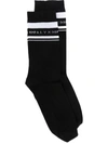 Alyx Logo Intarsia Mid-calf Socks In Black