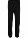 Msgm Logo Detail Jersey Sweatpants In Black
