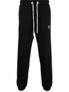 Palm Angels Logo-patch Drawstring Track Pants In Black