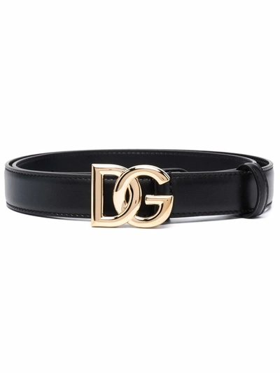 Dolce E Gabbana Women's  Black Leather Belt