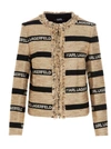 KARL LAGERFELD KARL LAGERFELD WOMEN'S MULTICOLOR OTHER MATERIALS JACKET,215W1413131 40