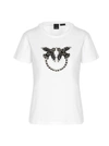 Pinko Logo-embellished T-shirt In White