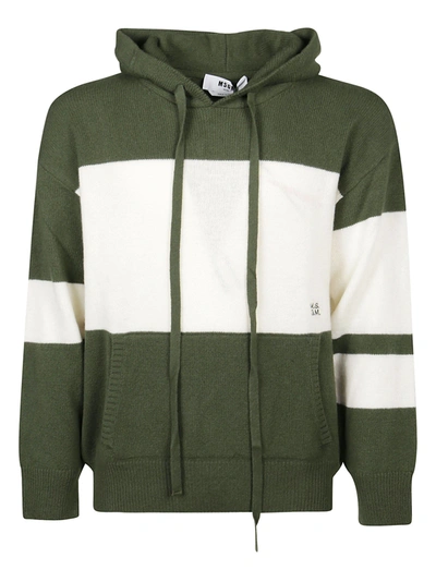 Msgm Mens Green Other Materials Sweater