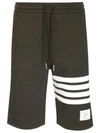 THOM BROWNE THOM BROWNE MEN'S GREEN OTHER MATERIALS PANTS,MJQ012A00535320 4