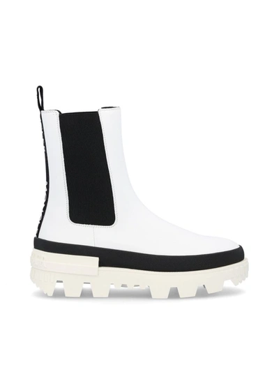 Moncler White Coralyne Ankle Boots