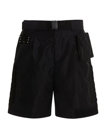 Mcq By Alexander Mcqueen Mcq Alexander Mcqueen Belted Bermuda Shorts In Black