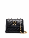 OFF-WHITE OFF-WHITE WOMEN'S BLACK LEATHER SHOULDER BAG,OWNN007F21LEA0011000 UNI