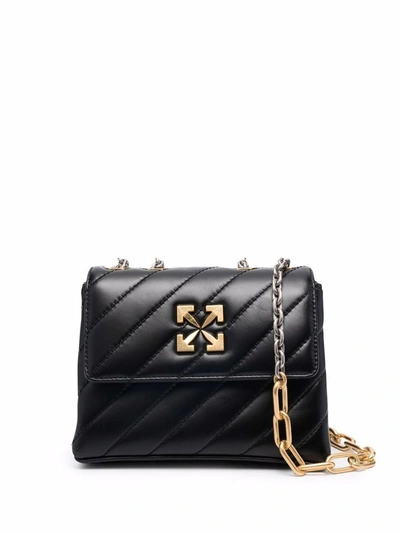 Off-white Off White Women's  Black Leather Shoulder Bag