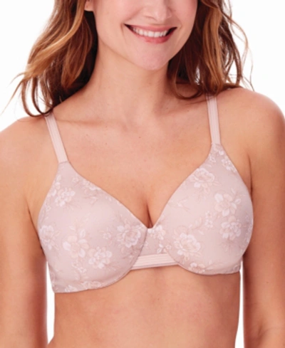 Bali One Smooth U Concealing And Shaping Underwire Bra 3w11 In Magnolia Mesh Print