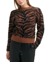 DKNY TEXTURED TIGER SWEATER