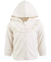 FIRST IMPRESSIONS BABY GIRLS RUFFLE HOODIE, CREATED FOR MACY'S