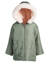 FIRST IMPRESSIONS TODDLER GIRLS FAUX-FUR-TRIM HOODED PARKA, CREATED FOR MACY'S