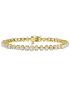 MACY'S IGI CERTIFIED DIAMOND TENNIS BRACELET (4 CT. T.W.) IN 14K WHITE GOLD OR 14K YELLOW GOLD