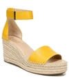 Franco Sarto Clemens Espadrille Wedge Sandal In Summer Yellow