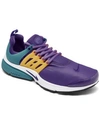 Nike Men's Air Presto Casual Sneakers From Finish Line In Berry, Purple, Teal