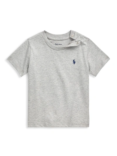 Ralph Lauren Baby Boy's Cotton Jersey T-shirt In Heather Grey