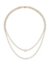 ADRIANA ORSINI STUNNER 18K GOLDPLATED & CUBIC ZIRCONIA LAYERED NECKLACE,400014392960