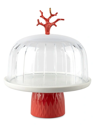 Lladrò Pocelain Coral Cake Tray