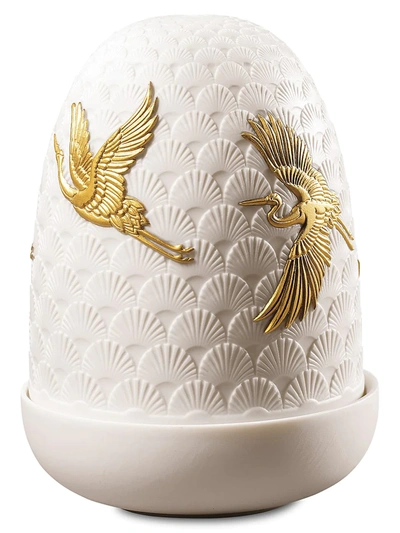 Lladrò Cranes Dome Table Lamp