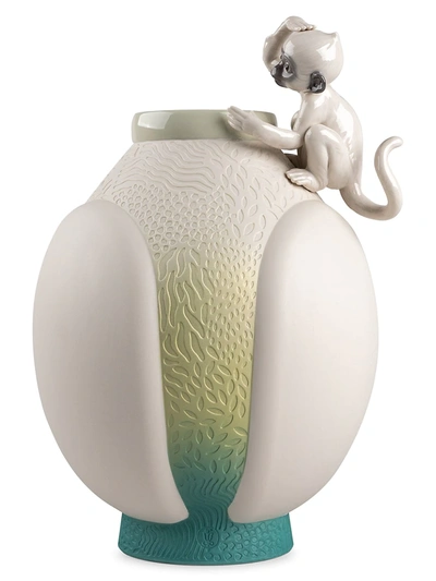 Lladrò Porcelain Monkey Vase