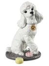 Lladrò Porcelain Poodle With Mochis Dog Figurine