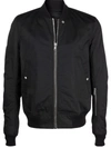 RICK OWENS BLACK BOMBER JACKET