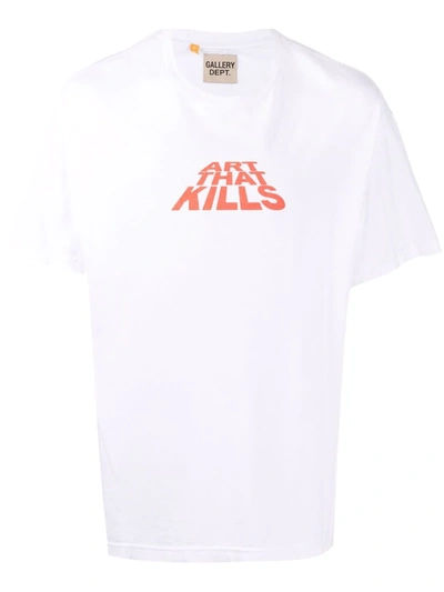 Gallery Dept. Slogan-print Short-sleeve T-shirt In Weiss
