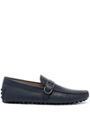 TOD'S GOMMINO BUCKLE LEATHER LOAFERS