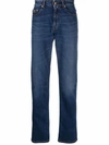 VERSACE JEANS COUTURE LOGO-PRINT STRAIGHT JEANS