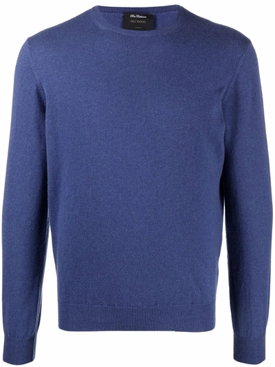 Dell'oglio Crew-neck Cashmere Jumper In Blau