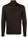 DELL'OGLIO ROLL-NECK MERINO JUMPER