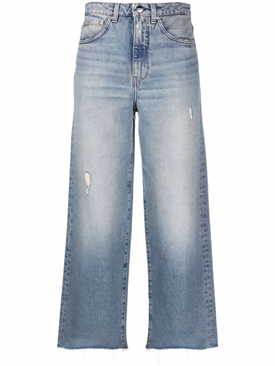 Totême Wide-leg Organic Jeans In Blue