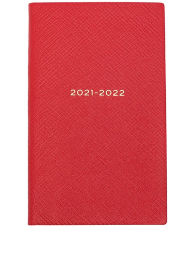 Smythson Panama 2021/22 Mid-year Diary In Red