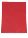 Smythson Portobello Leather Notebook In Red