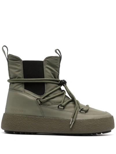 Moon Boot Mtrack Chelsea Boots In Green