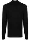 Canali High-neck Jumper In Black