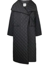 TOTÊME OVERSIZE QUILTED WRAP COAT
