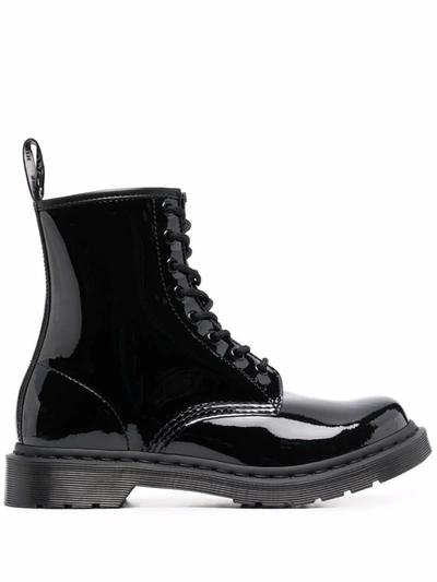 Dr. Martens Leather Ankle Boots In Black