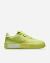 Nike Womens Yellow Strike Air Force 1 Fontanka Low-top Leather Trainers 5