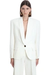 ALEXANDRE VAUTHIER BLAZER IN WHITE WOOL,214JA1555