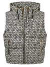 BALMAIN BRANDED GILET,WF1TO009 I710 GFE