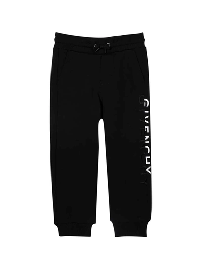 Givenchy Kids' Black Jogger Pants In Nero