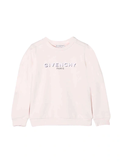 Givenchy Kids' Logo印花卫衣 In S Rosa Pallido