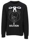 UNDERCOVER SOLATION GRAPHIC PRINT SWEATSHIRT,UC2A4893-5FBLACK