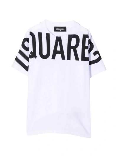 Dsquared2 White Teen T-shirt In Bianco