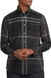 Barbour Dunoon Tailored Fit Plaid Button-down Shirt In Graphite