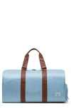 Herschel Supply Co Novel Duffle Bag In Light Denim Crosshatch