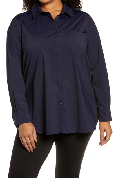 Lyssé Schiffer Button-up Shirt In True Navy