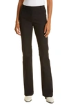 FRAME LE HIGH FLARE STRETCH COTTON TROUSER PANTS,LWWB0729